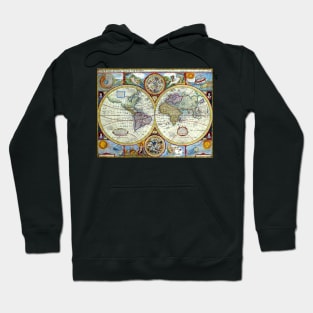 John Speed - Accurate Map of the World 1627 -  Ancient Worlds Hoodie